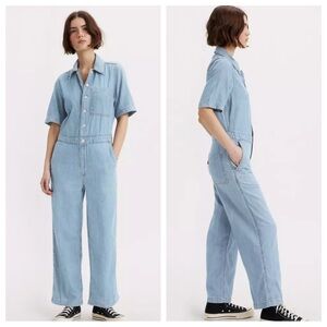 Levi's Blue Denim Jumpsuit